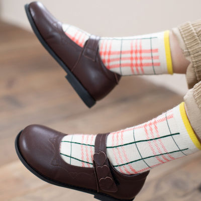Casual chicas zapatos de cuero escolares cordones hasta el dedo redondo tamaño 26-45