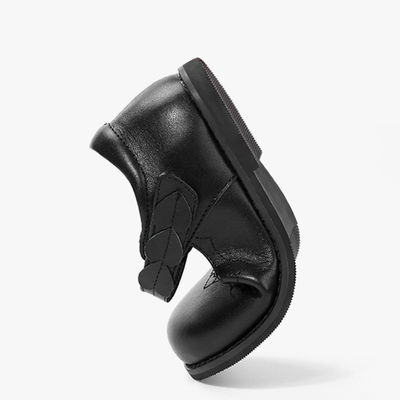 Casual chicas zapatos de cuero escolares cordones hasta el dedo redondo tamaño 26-45