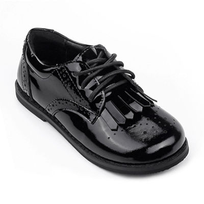 Zapatos escolares de cuero unisex de cordones de tamaño 26-40 Niñas Zapatos de cuero Tassel