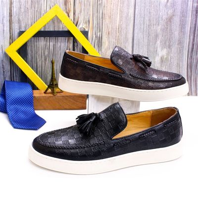 Mujeres de cuero Casual Slip On Sneakers zapatos 1,2 kg 40-45 tamaño