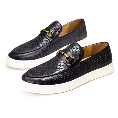 Mujeres de todas las estaciones Slip On Sneakers De cuero genuino Botas planas para el ocio