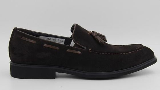 Sapatillas de ropa casual de estilo italiano de marca personalizada de vaca blanda de casaco de terciopelo de cuero
