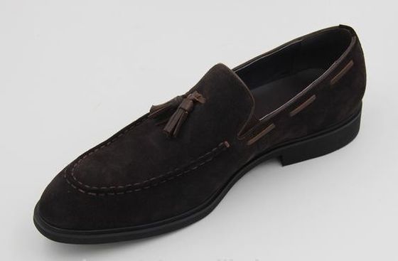 Sapatillas de ropa casual de estilo italiano de marca personalizada de vaca blanda de casaco de terciopelo de cuero