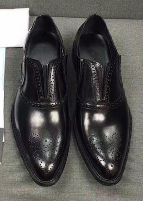 Broguing Pointed - End Slip On Men's Formal Dress Shoes / Work Carving Dress Shoes (Sapatos de trabajo de tallado)