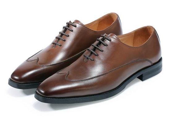 Derby Brogue Oxford Hombres vestido de cuero zapatos clásicos hechos a mano con servicio OEM