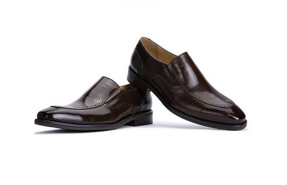 Slip On Brogue Hombres vestido de cuero zapatos Loafers patrón de cocodrilo para la oficina