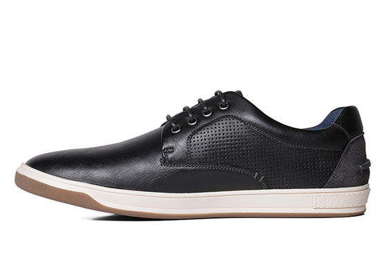 Clásico diseño de cordones para hombres zapatos planos, zapatillas deportivas