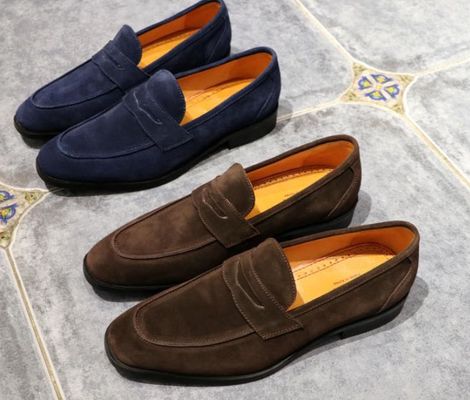 Calzado de hombre de cuero a medida Calzado Goodyear 100% hecho a mano Loafers de cuero genuino