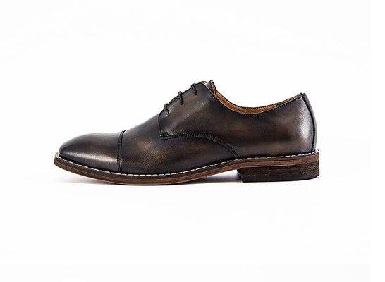 Ropa de novia de hombre impermeable zapatos de cordón hasta el talón plano rayado