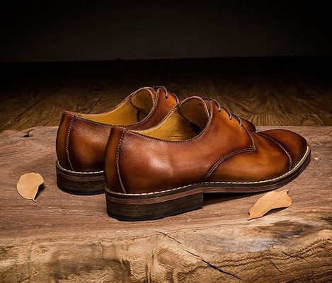 Ropa de novia de hombre impermeable zapatos de cordón hasta el talón plano rayado