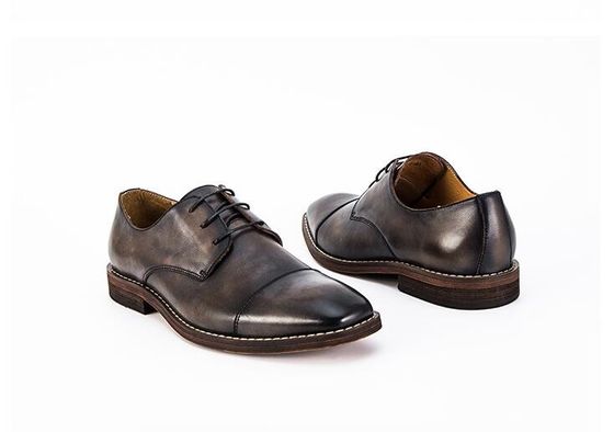 Ropa de novia de hombre impermeable zapatos de cordón hasta el talón plano rayado
