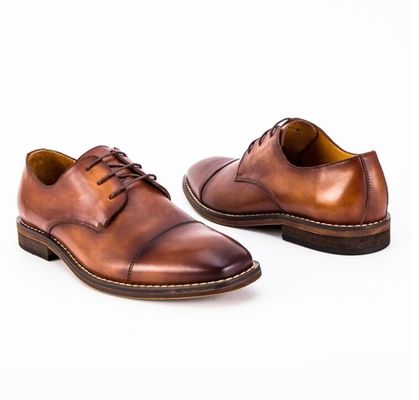 Ropa de novia de hombre impermeable zapatos de cordón hasta el talón plano rayado