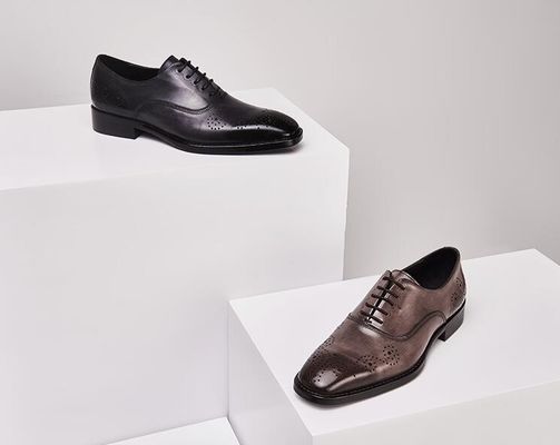 Zapatos de novia de pie cuadrado para hombres zapatos italianos chalecos para hombres negros zapatos Oxford para oficina