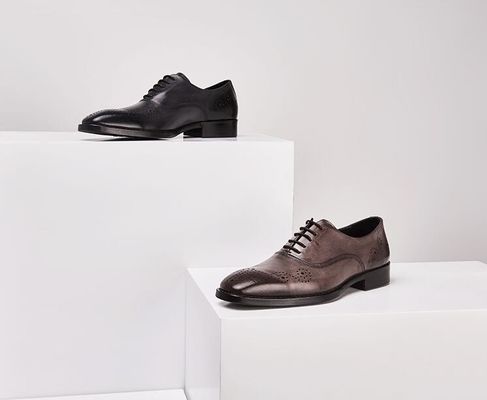 Zapatos de novia de pie cuadrado para hombres zapatos italianos chalecos para hombres negros zapatos Oxford para oficina