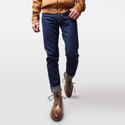 Los hombres con dedos puntiagudos, botas de cuero marrón, botas de cuero Chelsea, botas de cuero con cordones, botas de tobillo para la fiesta