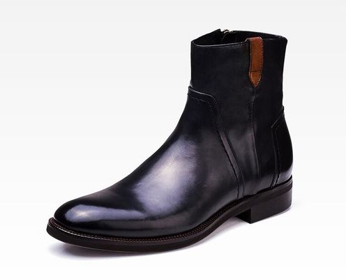 Botas británicas de ocio esculpidas para hombres con tobillos puntados estilo Brogue Botas Chelsea