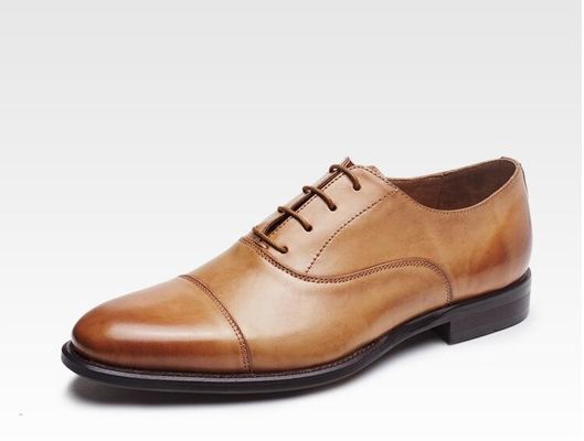 Empresarial / de la boda de los hombres de vestidos de zapatos de buey de cuero genuino de encaje hasta Brogues