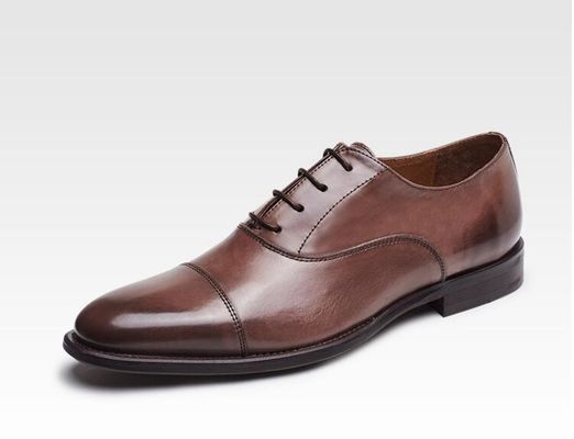 Empresarial / de la boda de los hombres de vestidos de zapatos de buey de cuero genuino de encaje hasta Brogues