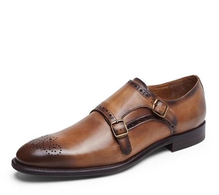 Las puntas de las alas de lujo Brogue zapatos Oxford, hombres zapatos formales para la boda