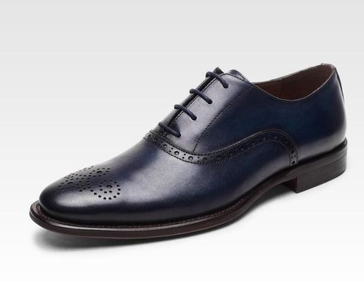 Lace Up Men Brogue zapatos de taco bajo de lujo zapatos de vestir con tamaño 37 - 48