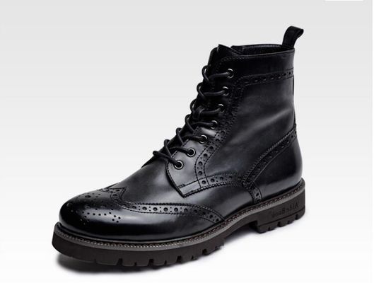 Caluroso Marten Hombres Botas de desierto suede tacones bajos Nubuck Botas de cuero de tobillo con hilo de costura