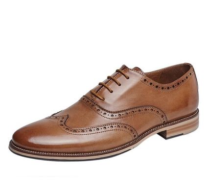 Sapatos personalizados de vestido de novia para hombres hechos a mano de cuero de grano completo