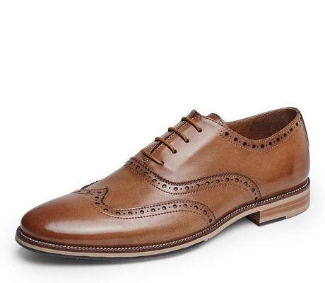 Sapatos personalizados de vestido de novia para hombres hechos a mano de cuero de grano completo