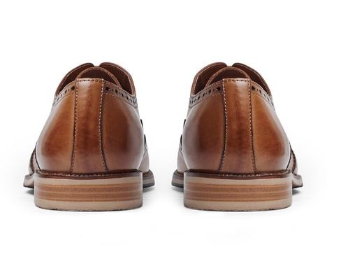 Sapatos personalizados de vestido de novia para hombres hechos a mano de cuero de grano completo
