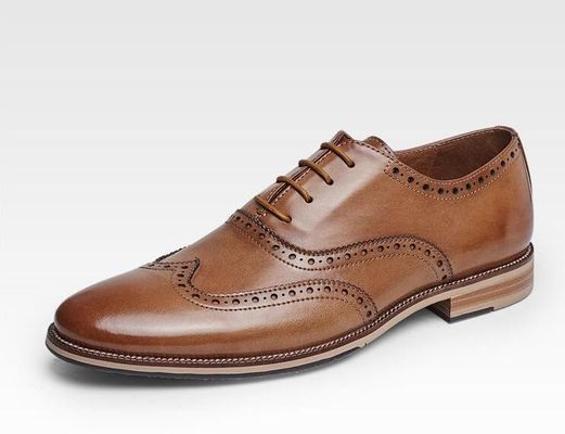 Sapatos personalizados de vestido de novia para hombres hechos a mano de cuero de grano completo