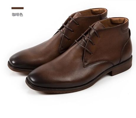 Chukka Suede De Cuero Para Hombres De Cuero Casual Calzado Marrón Para Hombres Pantalones De Pantalón