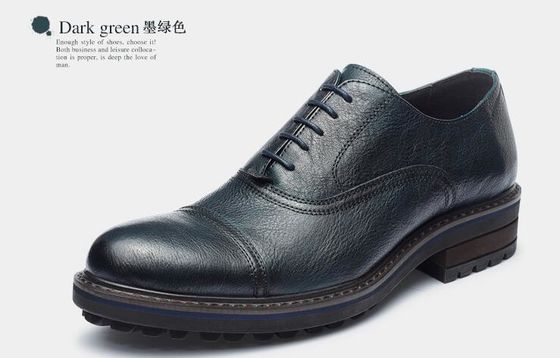 Calzado de cuero de hombre de ropa formal de tejido Elegante calzado de Goodyear con zapatos con dos dedos de punta