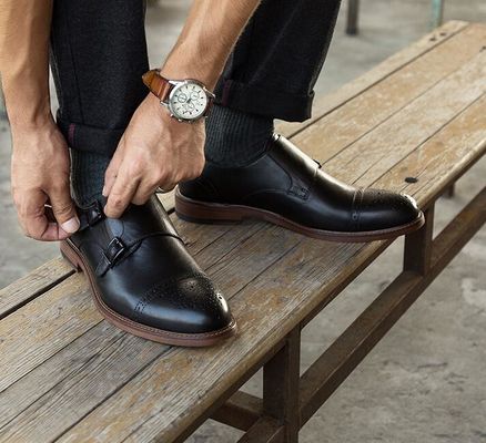 Designer de cordones OEM hombre calzado plano para caminar, Twill Linling