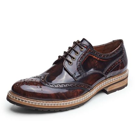 Moda diseñador italiano hombre vestido formal zapatos de cuero genuino zapatos de boda de lujo