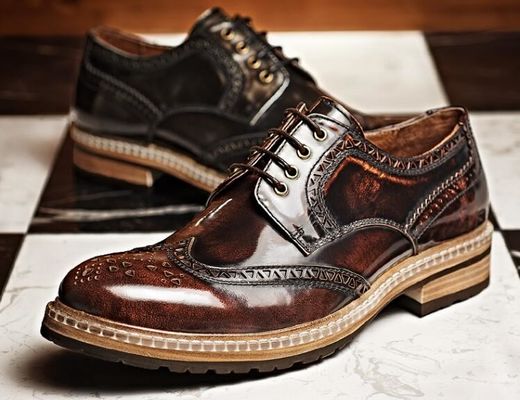 Moda diseñador italiano hombre vestido formal zapatos de cuero genuino zapatos de boda de lujo