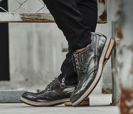 Moda diseñador italiano hombre vestido formal zapatos de cuero genuino zapatos de boda de lujo