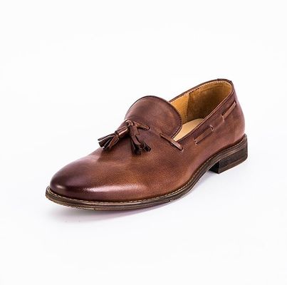 Enlace hasta el talón plano hombres Slip On Sneakers Alto Top / Bajo Corte Bollos de piel suave