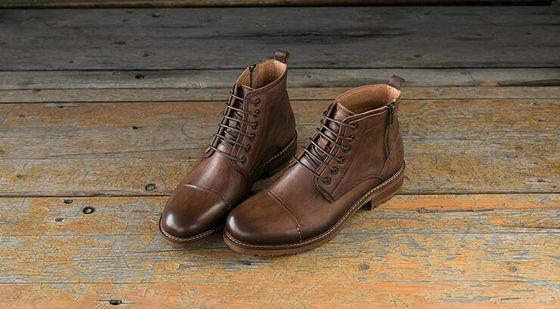 Zapatos para hombres con dedos redondos elevadores, transpirables, de cuero genuino, zapatos para invierno.