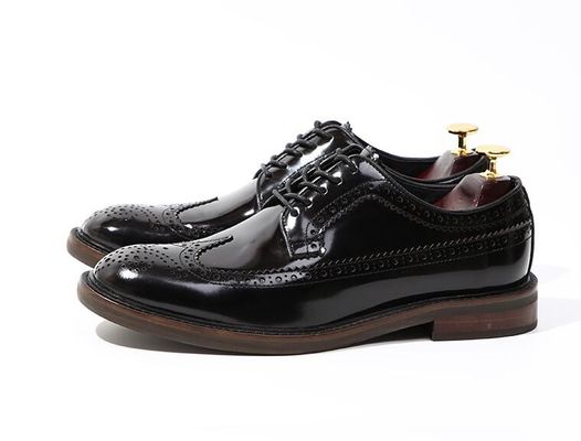 Marca italiana hombre zapatos de cuero zapatos planos zapatos negros zapatos de zapatilla