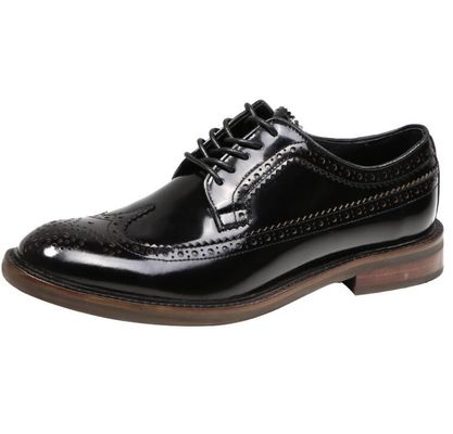 Marca italiana hombre zapatos de cuero zapatos planos zapatos negros zapatos de zapatilla