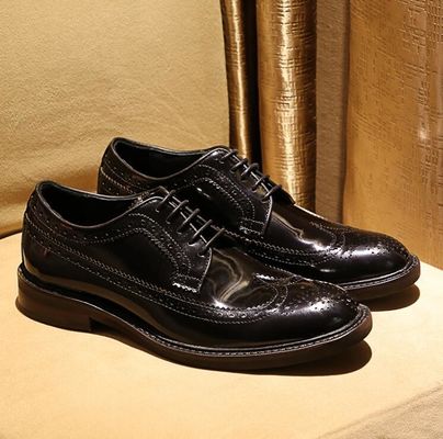 Marca italiana hombre zapatos de cuero zapatos planos zapatos negros zapatos de zapatilla