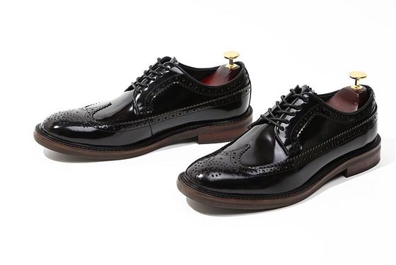 Marca italiana hombre zapatos de cuero zapatos planos zapatos negros zapatos de zapatilla