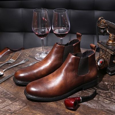 Flats de moda hombre zapatos de cuero negro zapatos de vestir de Oxford hueco respirado