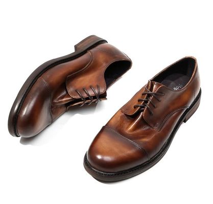 Calzado masculino de vestir formal de moda calzado masculino de cuero marrón calzado Oxford