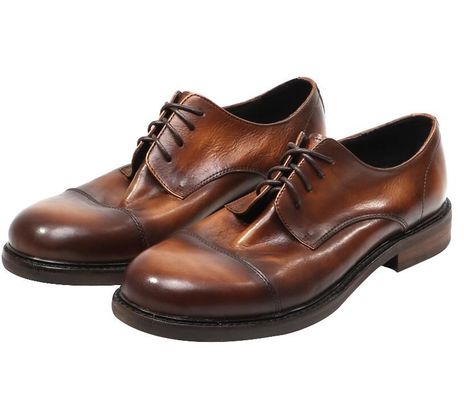 Calzado masculino de vestir formal de moda calzado masculino de cuero marrón calzado Oxford