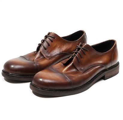 Calzado masculino de vestir formal de moda calzado masculino de cuero marrón calzado Oxford