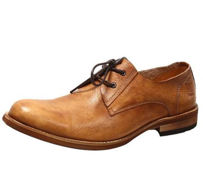 Zapatos de hombre de cuero puro, zapatos de hombre de tiempo libre, botas de cuero hechas a mano