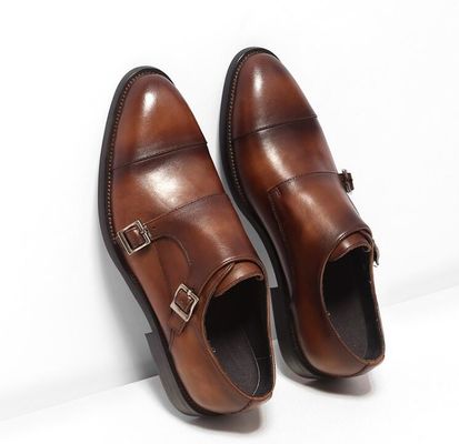 Clásico hombre zapatos con cordones para la boda, zapatos redondos para hombres zapatos negros de Derby