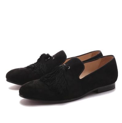 Loafers de terciopelo para hombres de alta gama con mellizas tamaño personalizado