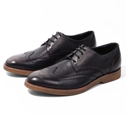 Confortables zapatos de cuero para hombres, zapatos de suela suave para adultos.