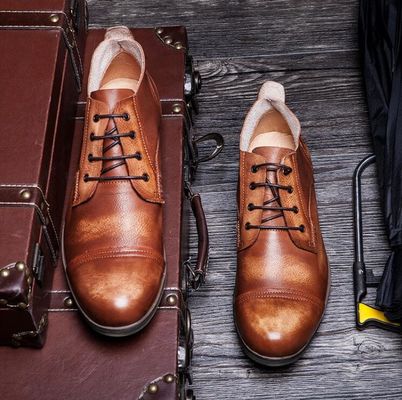 OEM Mens Casual Lace Up zapatos cómodos y transpirables zapatos de conducción planos